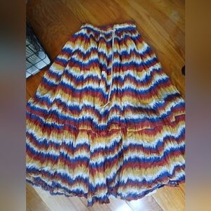 Vintage 90s Cotton Bohemian Broomstick Skirt Petite Sopisticates Size S